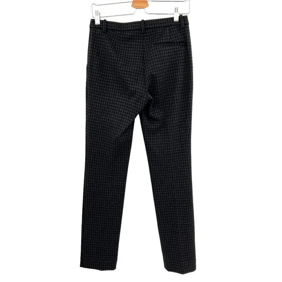 Theory Tailored Trouser in Houndstooth Twill Gray Black Size 0 - Picture 8 of 13